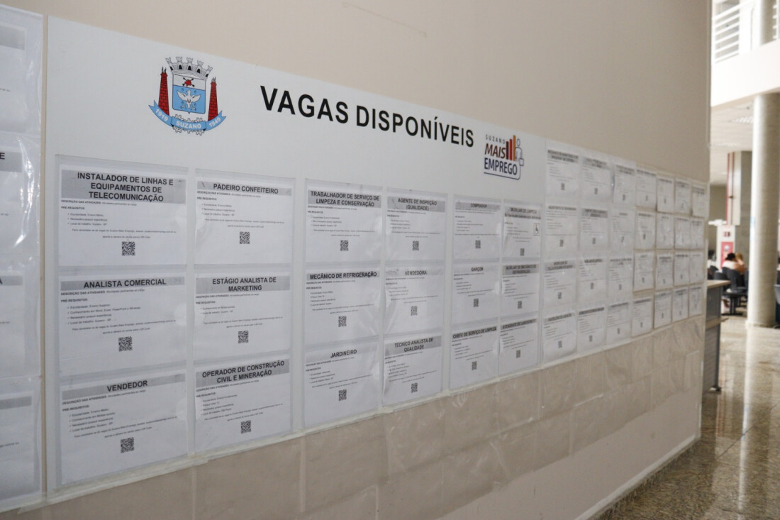 ‘Suzano Mais Emprego’ divulga 377 vagas de trabalho