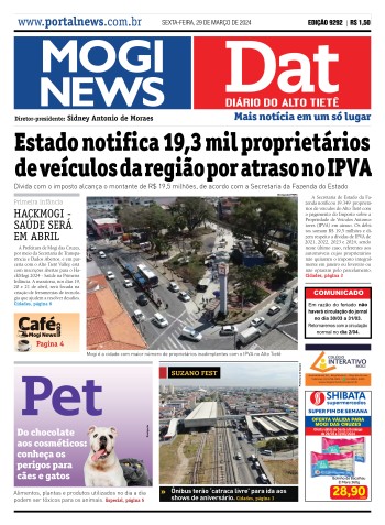 Edição Mogi News/DAT - 29 de março de 2024