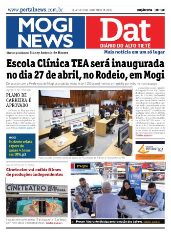 Edição Mogi News/DAT - 03 de abril de 2024