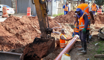 Obras de esgotamento sanitário avançam em Jundiapeba para beneficiar 8 mil pessoas