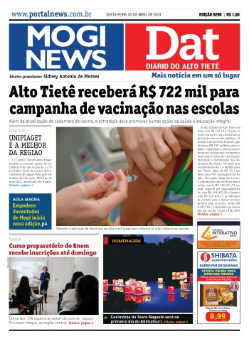Edição Mogi News/DAT - 5 de abril de 2024
