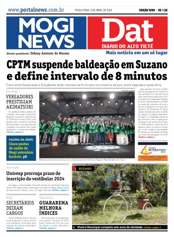 Edição Mogi News/DAT - 9 de abril de 2024