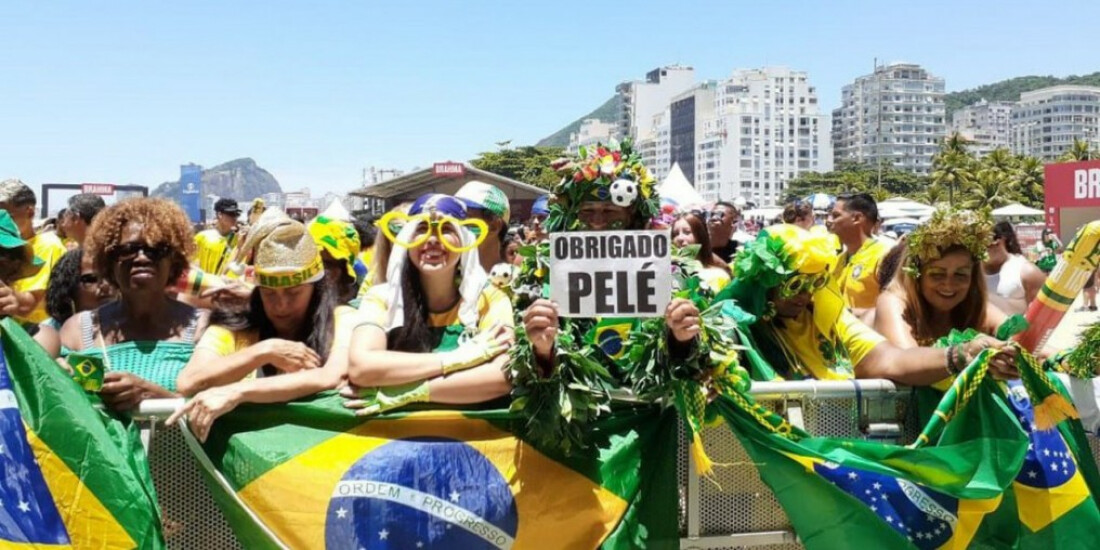 Torcedores estão empolgados no FIFA Fan Fest Rio