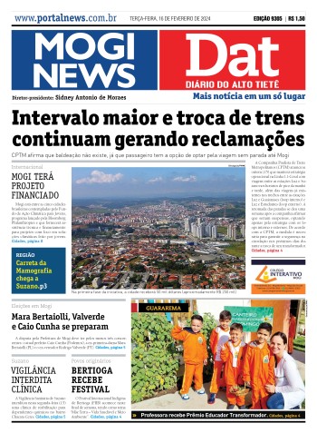 Edição Mogi News/DAT - 16 de abril de 2024