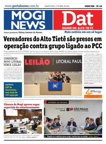 Edição Mogi News/DAT - 17 de abril de 2024