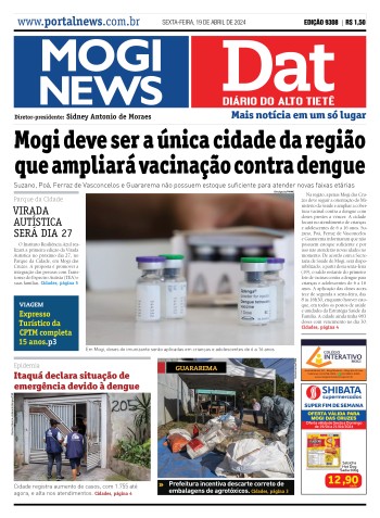 Edição Mogi News/DAT - 19 de abril de 2024