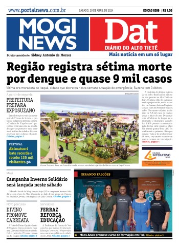 Edição Mogi News/DAT - 20 de abril de 2024