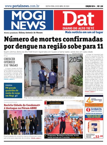 Edição Mogi News/DAT - 26 de abril de 2024