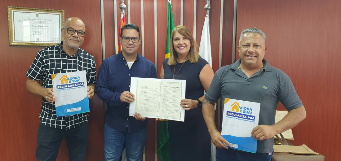 Mais 1,5 famílias serão beneficiadas pelo Regulariza Poá