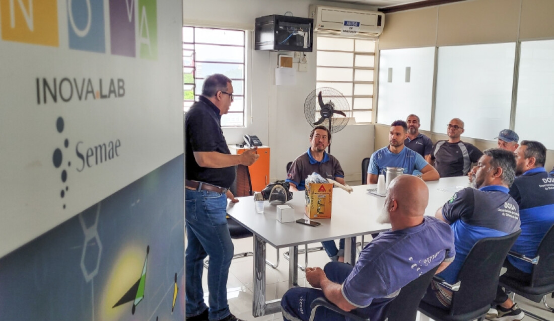 Servidores do Semae recebem treinamento para nova estrutura de armazenamento e operação de cloro