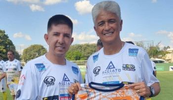 Rogerinho R9 participa de evento com o tetracampeão Bebeto 