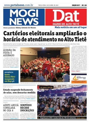 Edição Mogi News/DAT - 29 de abril de 2024