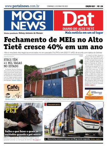Edição Mogi News/DAT - 5 de maio de 2024