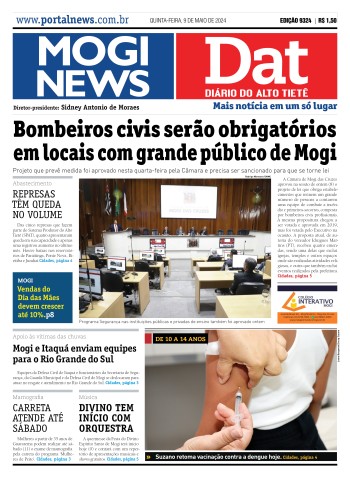 Edição Mogi News/DAT - 9 de maio de 2024