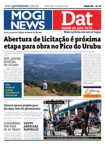 Edição Mogi News/DAT - 16 de maio de 2024