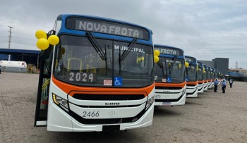 Transporte coletivo de Mogi recebe 15 novos ônibus para renovação da frota 