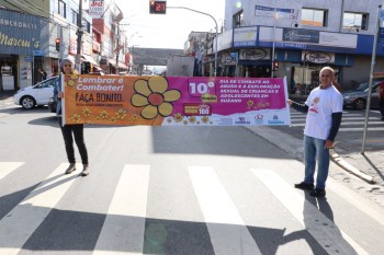 Praça dos Expedicionários recebe ação contra abuso sexual de crianças e adolescentes