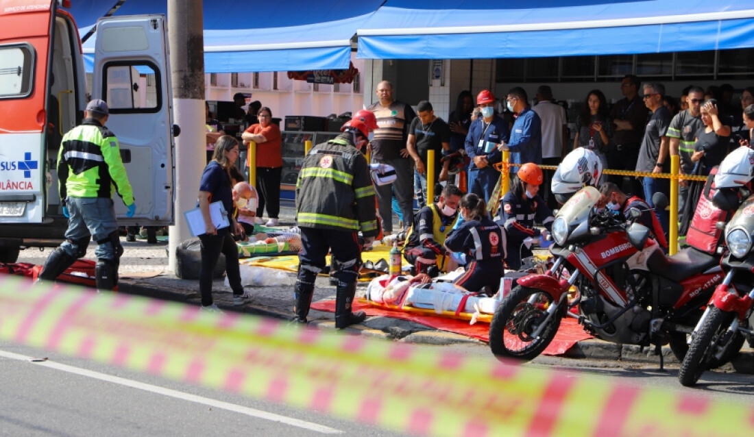 Simulado em Mogi alerta para os riscos de acidentes de trânsito no Maio Amarelo