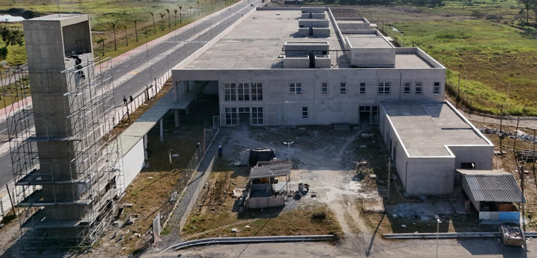 Hospital Federal chega a 55% de conclusão e avança com instalação de sistemas