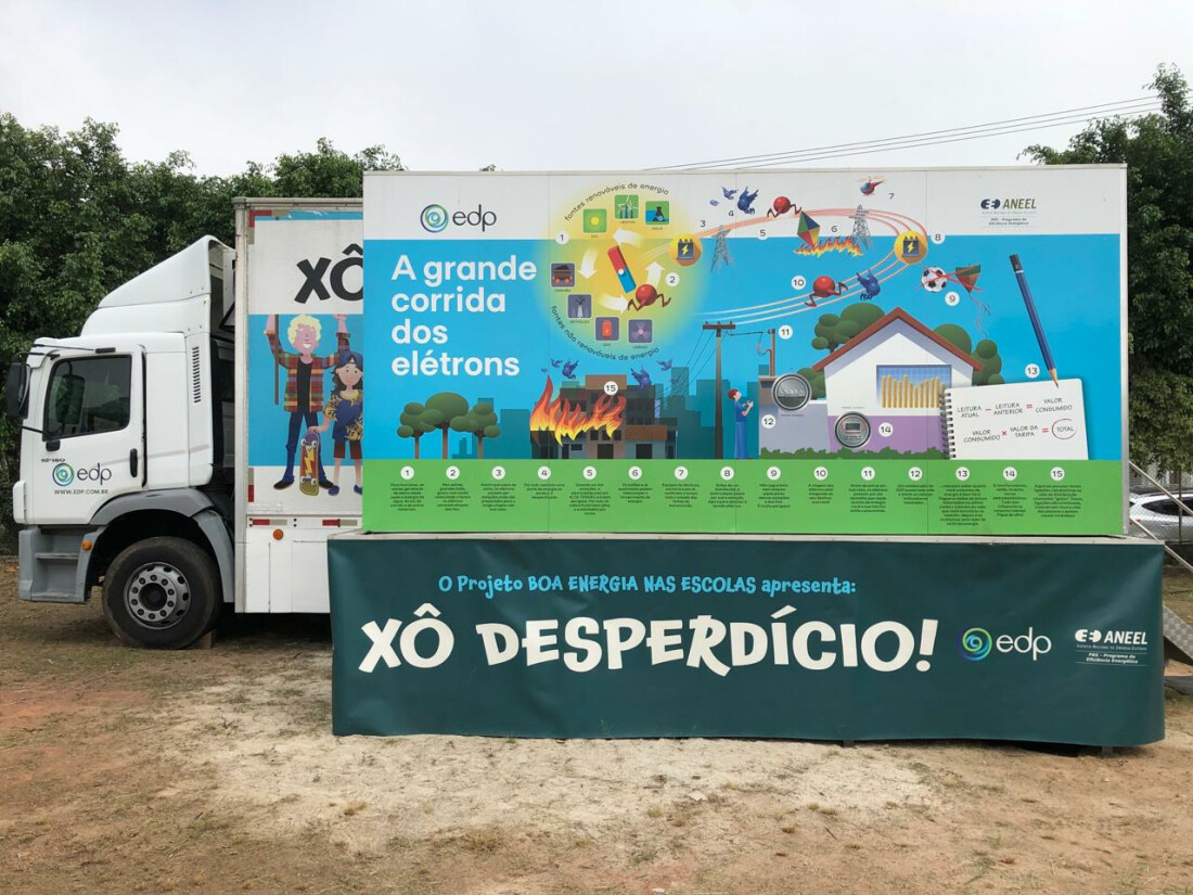 Caminhão da Boa Energia da EDP visita oito escolas municipais em Guararema