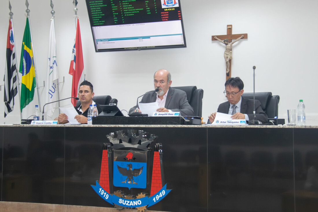 Dois projetos de lei estão na pauta da sessão da Câmara de Suzano desta quarta