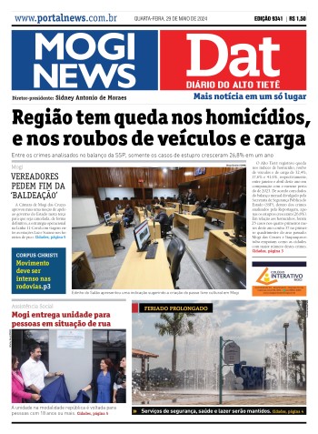 Edição Mogi News/DAT - 29 de maio de 2024
