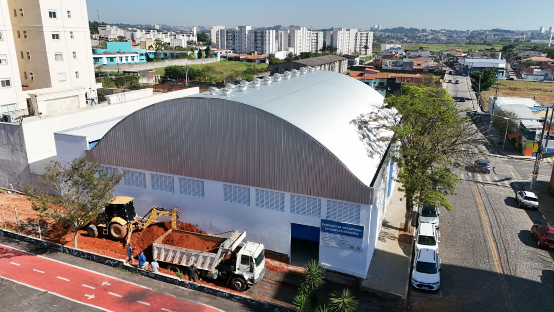 Obras do Mercado Municipal de Suzano avançam