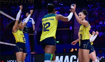 Liga das Nações: Brasil arranca vitória diante da Itália e segue 100%