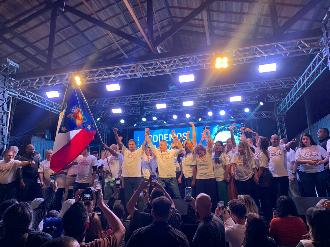 Prefeito Caio Cunha lança pré-campanha e anuncia Joel Chen como vice-prefeito 