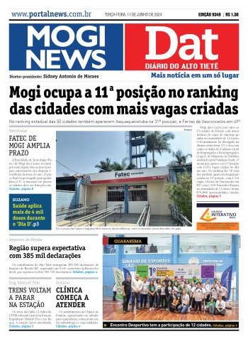 Edição Mogi News/DAT - 11 de junho de 2024