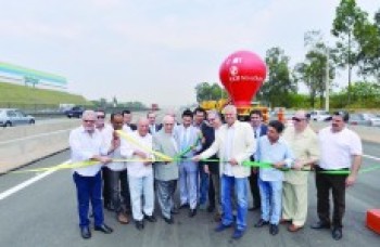 Cuco participa de abertura de novo trecho da Marginal da Via Dutra
