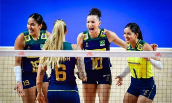 Invicto, Brasil atropela Bulgária na Liga das Nações Feminina de Vôlei