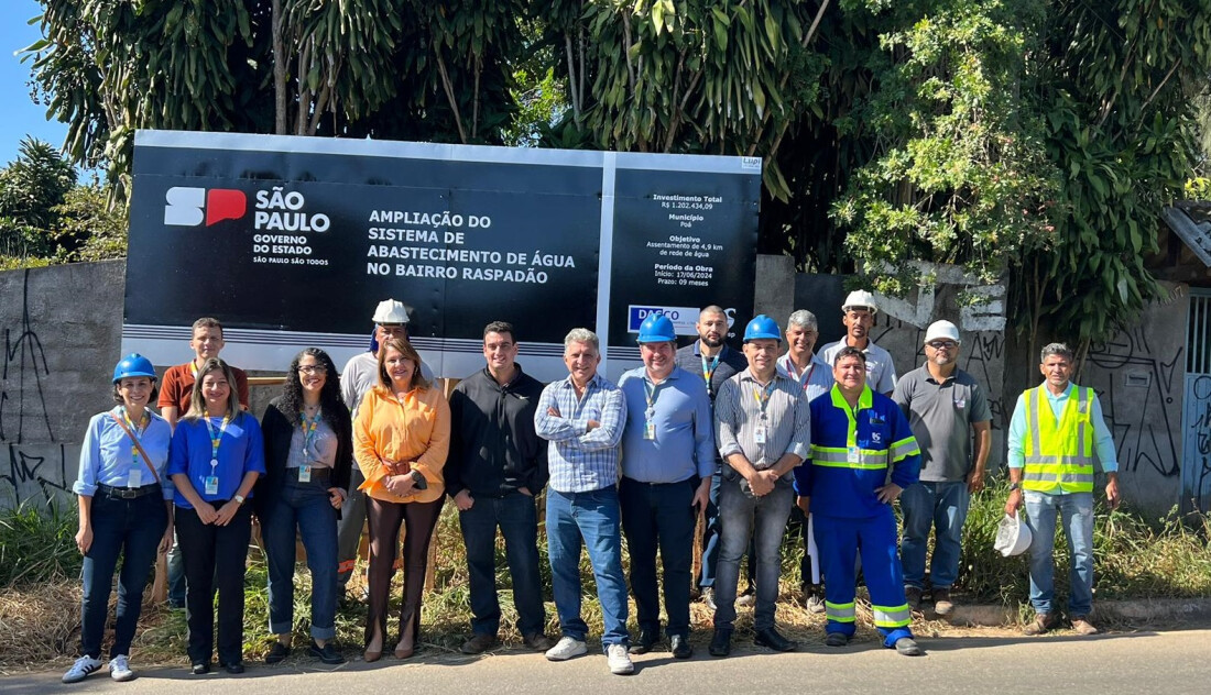 Começa implantação da rede de água na Vila São Francisco, em Poá