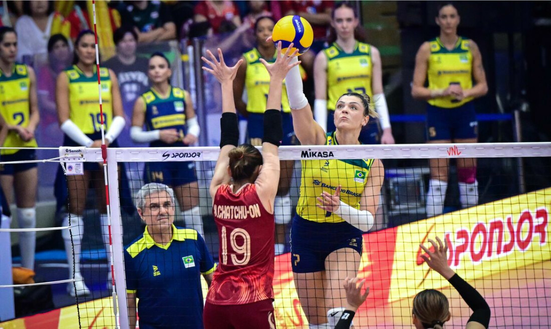 Brasil bate Tailândia e vai às semifinais da Liga das Nações de Vôlei