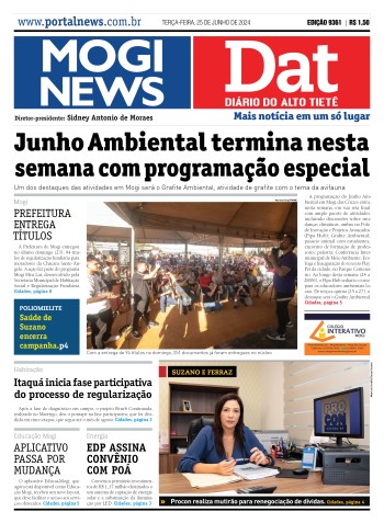 Edição Mogi News/DAT - 25 de junho de 2024