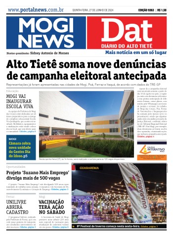 Edição Mogi News/DAT - 27 de junho de 2024