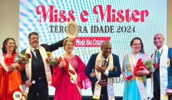 Noite festiva garante mais uma edição do Miss e Mister Terceira Idade em Mogi