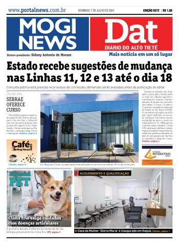 Edição Mogi News/DAT - 07 de julho de 2024