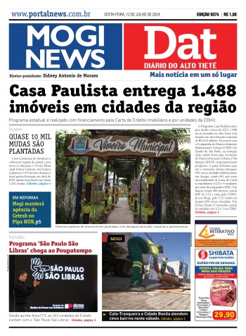 Edição Mogi News/DAT - 12 de julho de 2024