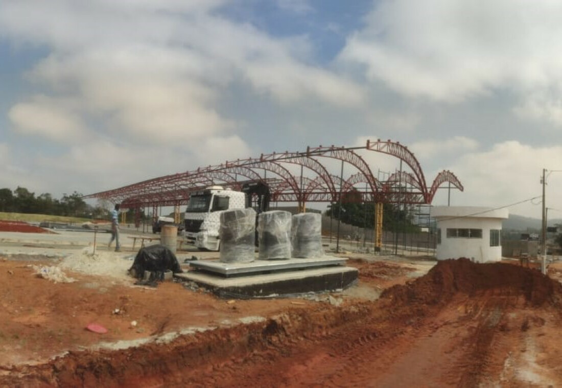 Obras do Terminal de Ônibus de Palmeiras chegam a 75% da conclusão 