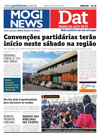 Edição Mogi News/DAT - 20 de julho de 2024