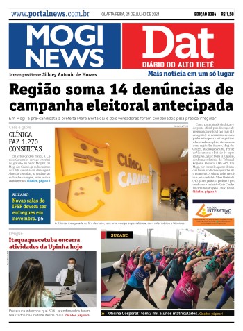 Edição Mogi News/DAT - 24 de julho de 2024