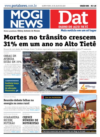 Edição Mogi News/DAT - 25 de julho de 2024