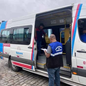 Vistoria inspecionará 142 vans do transporte complementar em Suzano