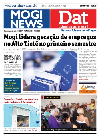 Edição Mogi News/DAT - 1 de agosto de 2024