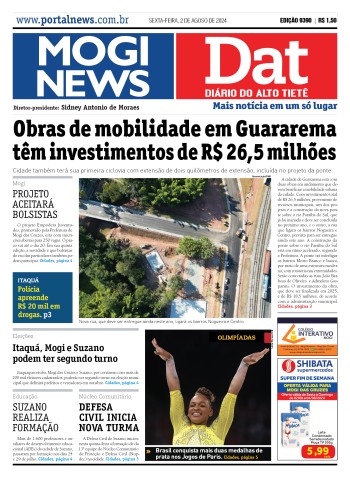 Edição Mogi News/DAT - 2 de agosto de 2024