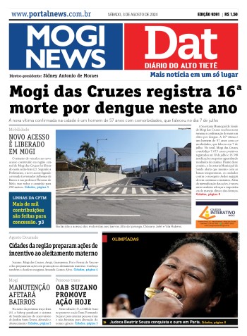 Edição Mogi News/DAT - 3 de agosto de 2024