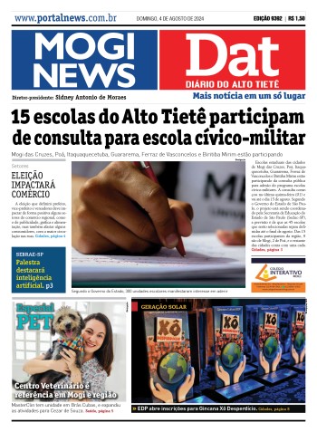Edição Mogi News/DAT - 4 de agosto de 2024