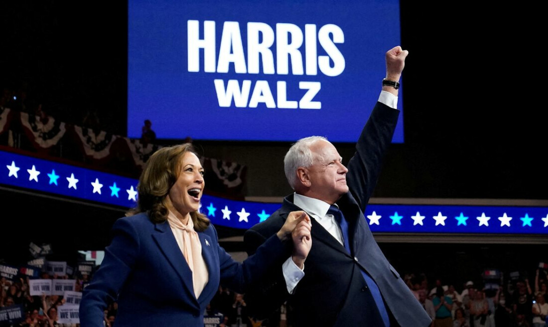 Kamala Harris apresenta Tim Walz como candidato a vice-presidente