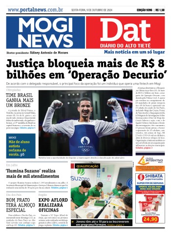 Edição Mogi News/DAT - 9 de agosto de 2024